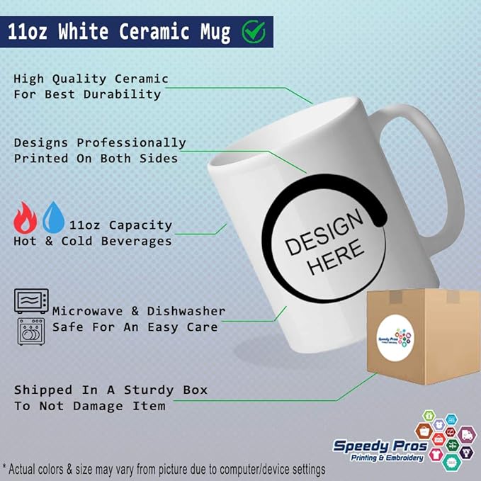 "C" Love Hearts Initial Monogram Personalized Letter C Ceramic Mug Coffe Cup - Holiday Christmas Hanukkah Gift for Men & Women